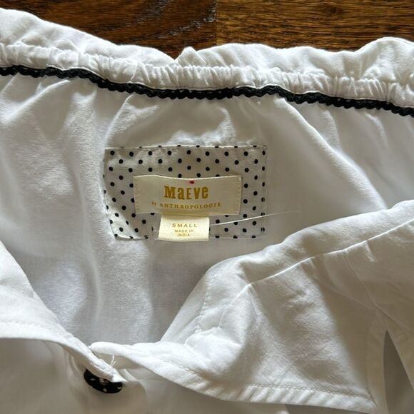 Maeve Cropped Tie-Front Blouse by Anthropologie - Picture 12 of 16